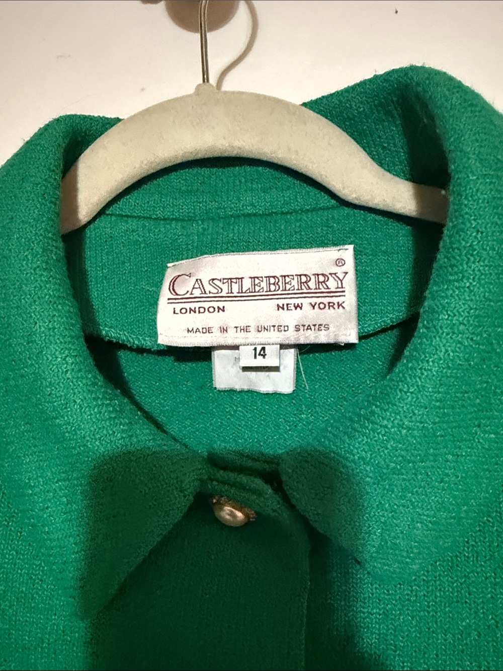Green Women's Button-Front Jacket - Picture 2 of 5